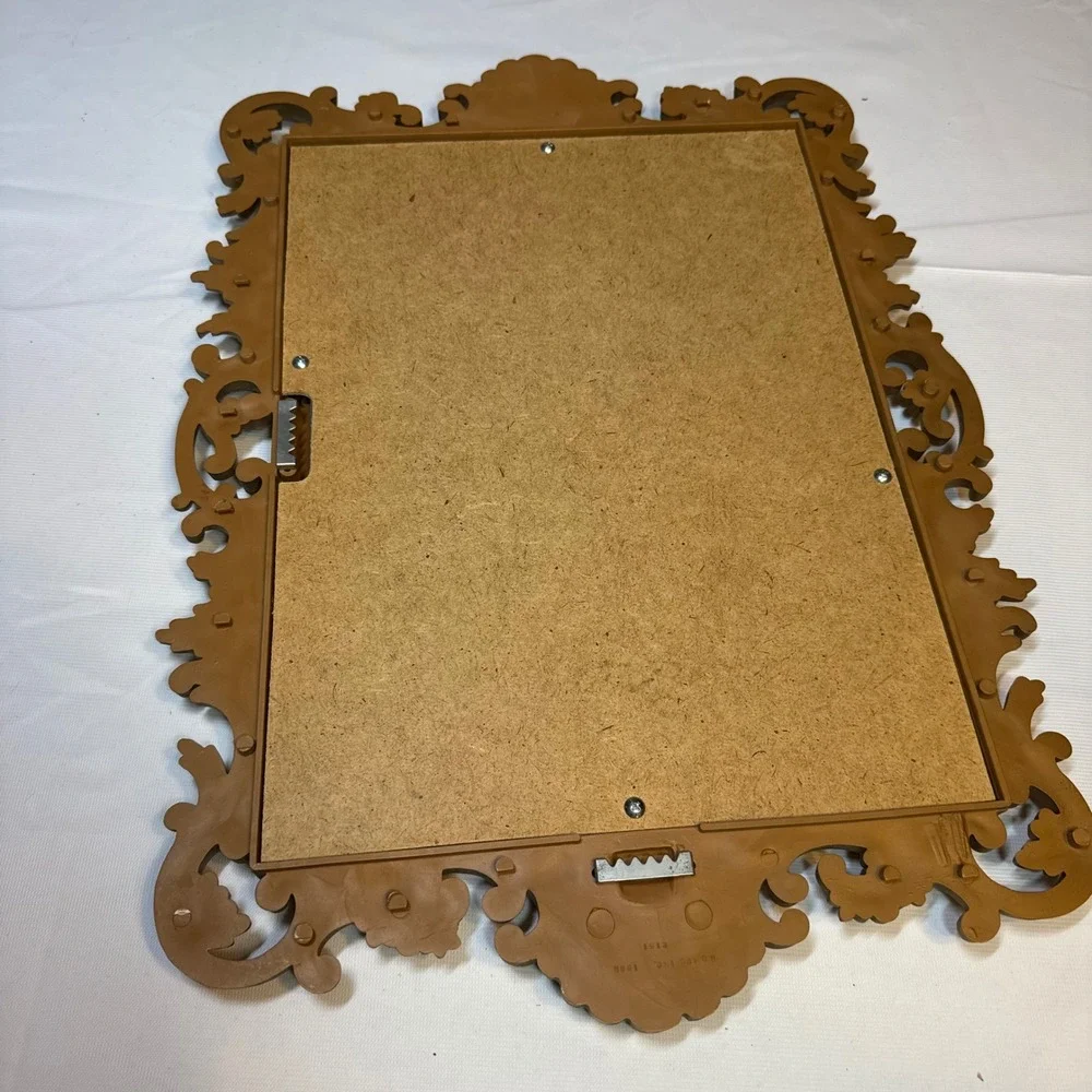 Vintage Gold Mirror Homco 2151 Ornate Rococo Syroco Wall Decor 1988 Regency Vtg